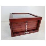 Beautiful Franklin Mint Kennedy US Half Dollar Case (Empty) - Holds from 1964 to 2014