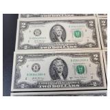 (10) Sequential $2 Bills - Dated 2017