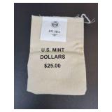 (25) Susan B. Anthony 1999 US Dollar Coins - Sealed in US Treasury Canvas Bag