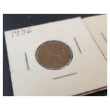 (10) US Lincoln Wheat Cents - Graded VF to XF