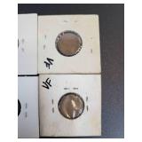 (10) US Lincoln Wheat Cents - Graded F to AU