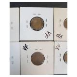 (10) US Lincoln Wheat Cents - Graded VF to XF
