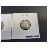 (6) Barber US Dimes - 90% Silver - Graded from AG to G