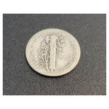 1935 Mercury US Dime - 90% Silver - Graded G