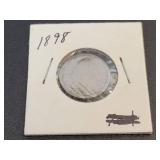 1898 Liberty US Nickel with "Cents" - Graded G
