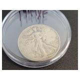 1944 Walking Liberty US Half Dollar - 90% Silver - Graded XF