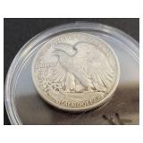 1944 Walking Liberty US Half Dollar - 90% Silver - Graded XF