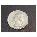 1956-D Washington US Quarter Dollar - 90% Silver - Graded XF