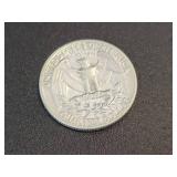 1956-D Washington US Quarter Dollar - 90% Silver - Graded XF