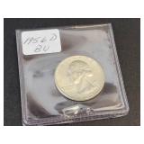 1956-D Washington US Quarter Dollar - 90% Silver - Graded BU