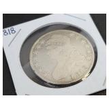 1818 Capped Bust US Half Dollar - 90% Silver - Graded VG