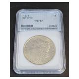 1878 Silver Morgan Dollar "Reverse of 