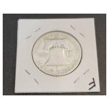 1949-S Franklin US Half Dollar - 90% Silver - Graded F