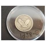 1928 Standing Liberty US Quarter Dollar - 90% Silver - Graded G
