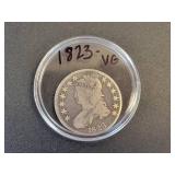 1823 Capped Bust US Half Dollar - 90% Silver - Graded VG