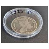 1823 Capped Bust US Half Dollar - 90% Silver - Graded VG