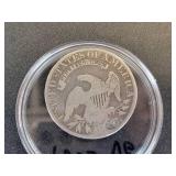 1823 Capped Bust US Half Dollar - 90% Silver - Graded VG