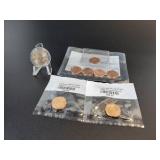 Lot of Uncirculated US Coins - 2009 Pennies, 1956, 1957, and 1970 Pennies, and 2010 Yellowstone National Park Quarter