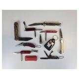 Lot of (10) Vintage and Promotional Pocket Knives - Includes VICTORINOX Swiss Army Knife - and More!
