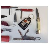 Lot of (10) Vintage and Promotional Pocket Knives - Includes VICTORINOX Swiss Army Knife - and More!