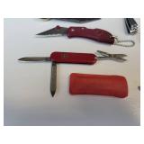 Lot of (10) Vintage and Promotional Pocket Knives - Includes VICTORINOX Swiss Army Knife - and More!