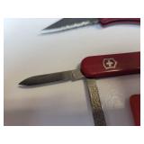 Lot of (10) Vintage and Promotional Pocket Knives - Includes VICTORINOX Swiss Army Knife - and More!