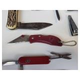 Lot of (10) Vintage and Promotional Pocket Knives - Includes VICTORINOX Swiss Army Knife - and More!