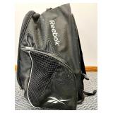 REEBOK Ball Bag on Wheels with Back Straps and Various Sports Balls