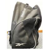 REEBOK Ball Bag on Wheels with Back Straps and Various Sports Balls