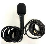 Adjustable and Collapsible Microphone stand with TONOR Microphone.