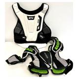 STX SHIELD 500 Goalie LaCrosse Chest Protector & MAVERIK Combine LaCrosse Pads