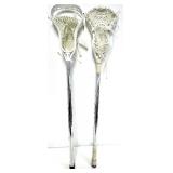 Various LaCrosse Goalie and Other Sticks with REEBOK LaCrosse Bag and Balls