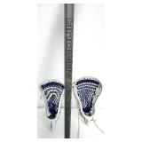 Various LaCrosse Goalie and Other Sticks with REEBOK LaCrosse Bag and Balls
