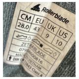 ROLLERBLADE PERFORMANCE US size 10 Rollerblades with BELL Helmet Size Medium