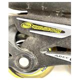 ROLLERBLADE SHOCK ERASER ABEC5 Max Wheel Size 88mm Composite Rollerblades with TURBOSKE Helmet