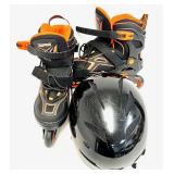 ZPM SPORTS Rollerblades US size 1-4 & GIRO XS Helmet
