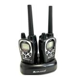 2 sets of 2 MIDLAND GXT WALKEE TALKIE Two-Way - Long Range Radios with Charging Bases.