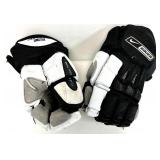 BAUER / UNDER ARMOR / REEBOX Brand HOCKEY GEAR with Metal Storage Bin