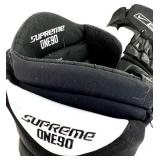 BAUER / UNDER ARMOR / REEBOX Brand HOCKEY GEAR with Metal Storage Bin