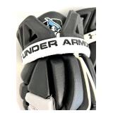 BAUER / UNDER ARMOR / REEBOX Brand HOCKEY GEAR with Metal Storage Bin