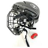 BAUER / UNDER ARMOR / REEBOX Brand HOCKEY GEAR with Metal Storage Bin