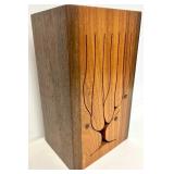 Handcrafted Hardwood TIMBER TONGUE DRUM with Picture Tree