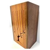 Handcrafted Hardwood TIMBER TONGUE DRUM with Picture Tree