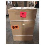 Husky Ready-to-Assemble 24-Gauge Steel 2-Door Garage Base Cabinet in Black (28 in. W x 32 in. H x 18 in. D)  Customer Returns See Pictures