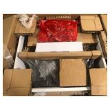 Glacier Bay All-In-One Stainless Steel 24 in Laundry Sink with Faucet and Storage Cabinet in White Customer Returns See Pictures