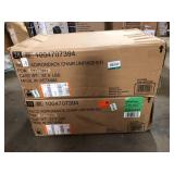 2 Boxes of Hampton Bay Unfinished Stationary Wood Outdoor Adirondack Chair (2-Pack)  Customer Returns See Pictures