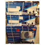 MRCOOL DIY 18,000 BTU 1.5-Ton 2-Zone 21 SEER Ductless Mini-Split AC and Heat Pump  Customer Returns See Pictures