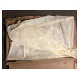 24 in. Ceramic White Single Bowl Console Sink Basin and Legs Combo with Overflow and Gold Leg  Customer Returns See Pictures