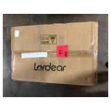 24 in. Ceramic White Single Bowl Console Sink Basin and Legs Combo with Overflow and Gold Leg  Customer Returns See Pictures