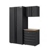 Husky 3-Piece Regular Duty Welded Steel Garage Storage System in Black  Customer Returns See Pictures